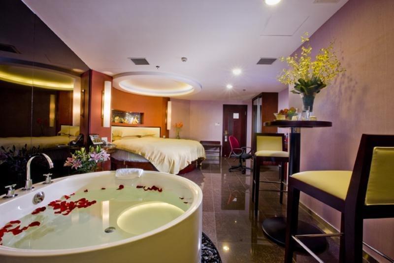 Narada Boutique Hotel Yiwu Huafeng Oda fotoğraf